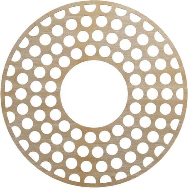Ekena Millwork Fink Wood Fretwork Pierced Ceiling Medallion, Hickory, 36"OD x 13 1/8"ID x 1/4"T CMWP36X36X0250FFHI - main